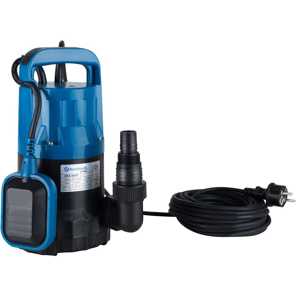 HUMBOLDT - Electrobomba sumergible 0,67 HP 167 l/min