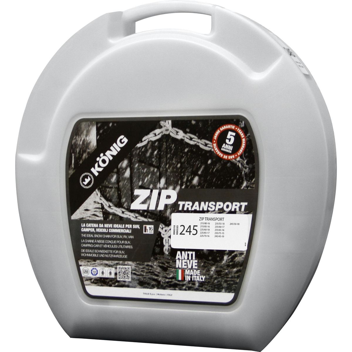 KONIG - Cadena Para Nieve Metal Para Aros 15, 16, 17 Y 18