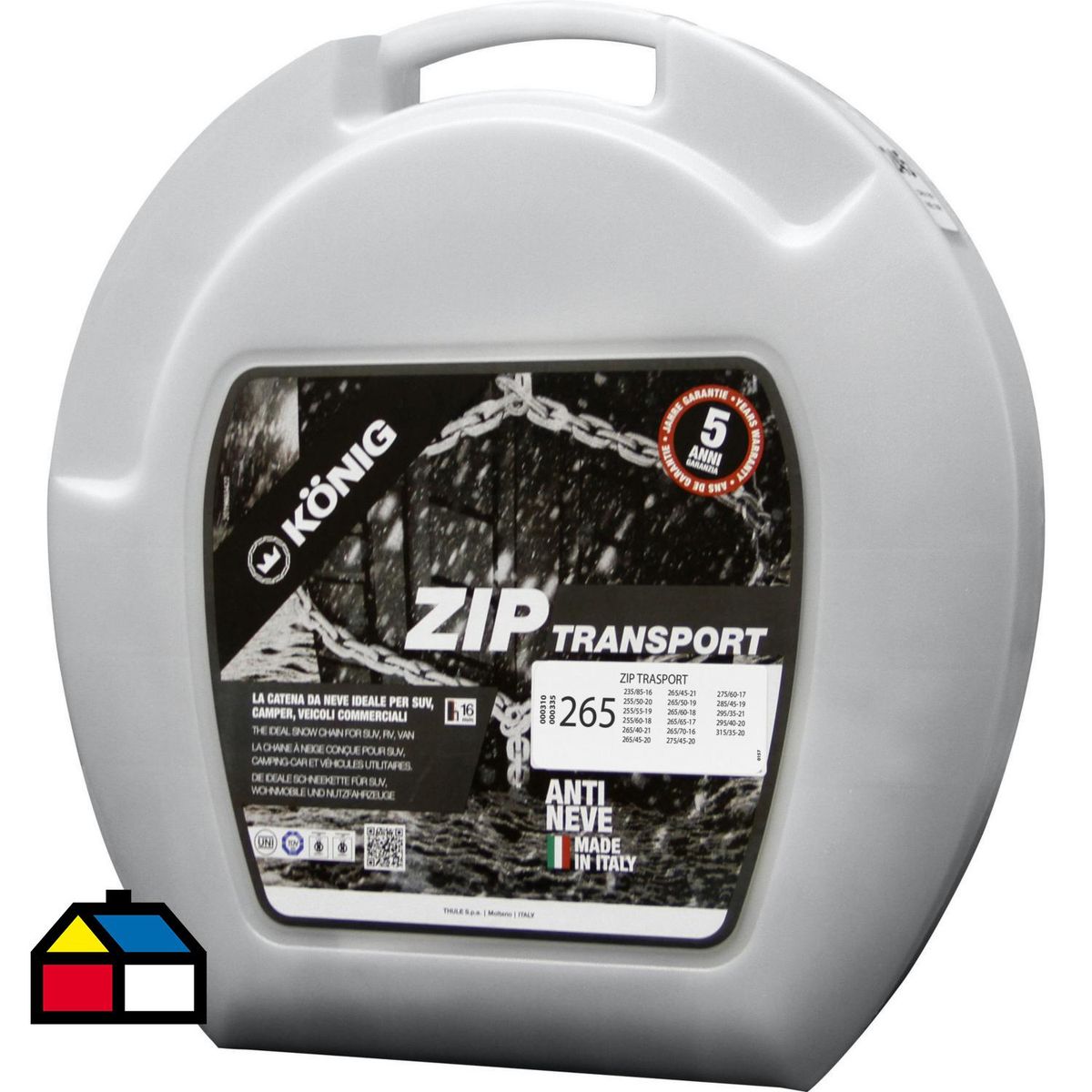 KONIG - Cadena Para Nieve Metal Para Aros 16, 17, 18, 19 Y 20