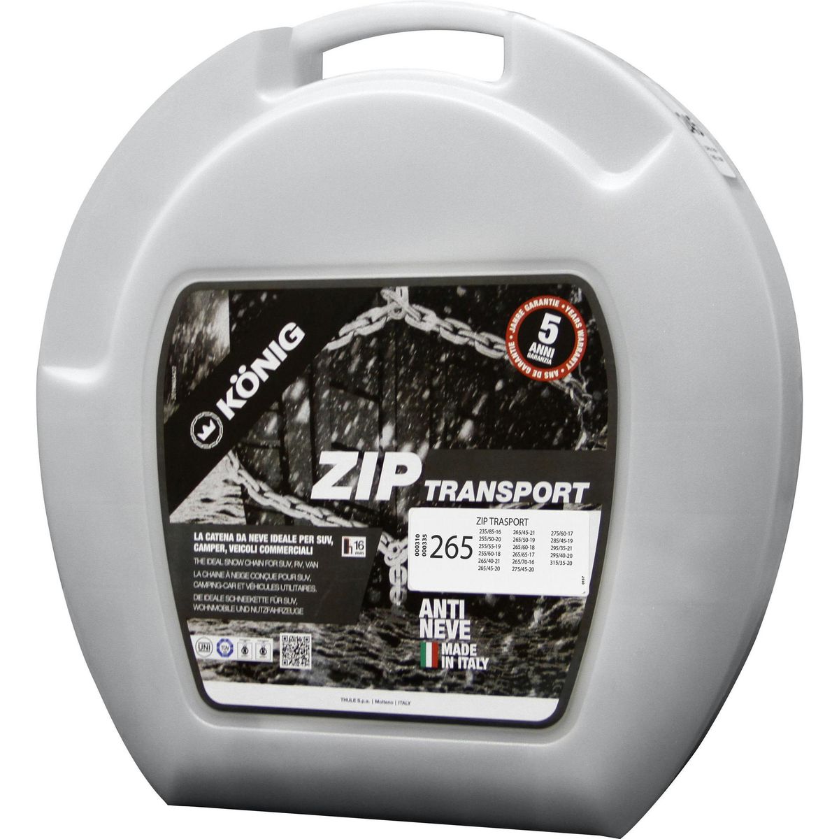 KONIG - Cadena Para Nieve Metal Para Aros 16, 17, 18, 19 Y 20