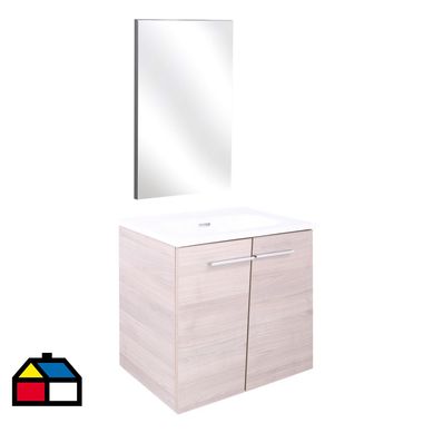Kit Vanitorio + Espejo Gris