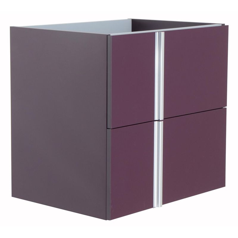 ROYO - Mueble 60 Onix 2 Cajones Berenjena 59.5x56.5x44 cm