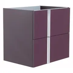 ROYO - Mueble 60 Onix 2 Cajones Berenjena 59.5x56.5x44 cm