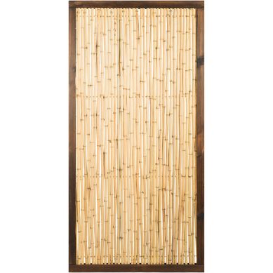 Panel varas con marco 90X182 cm de bamboo beige