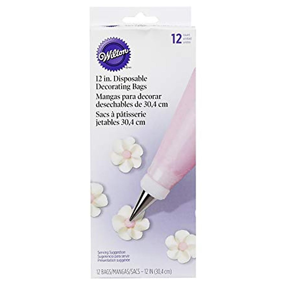 WILTON - Manga desechable de 12 unidades 30 cm