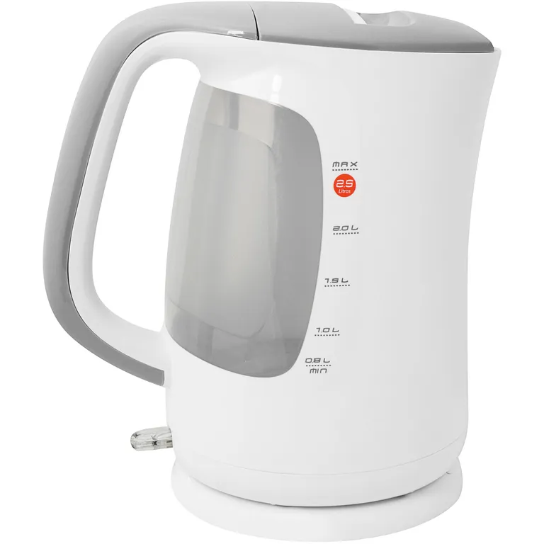 SINDELEN Hervidor eléctrico 2,5 litros blanco