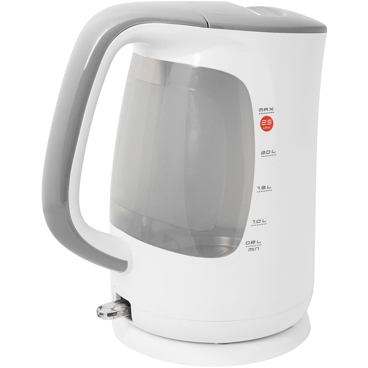 SINDELEN - Hervidor eléctrico 2,5 litros blanco