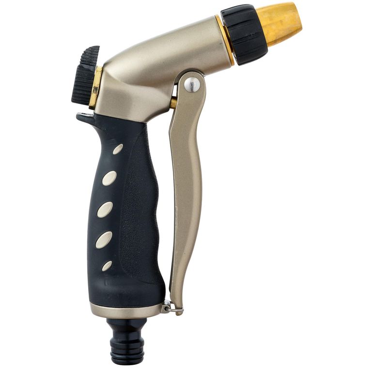 Pistola de riego ajustable 3/4" de titanio