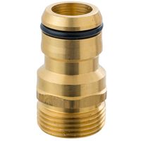 Conector para manguera 3/4"" de bronce