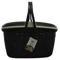 Canasta ratán 36.4x29.1x47 cm 49.8 l Marron