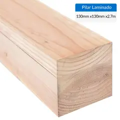 GENERICO - Pilar Laminado pino Oregón finger 130 x 130 mm x 2,70 m