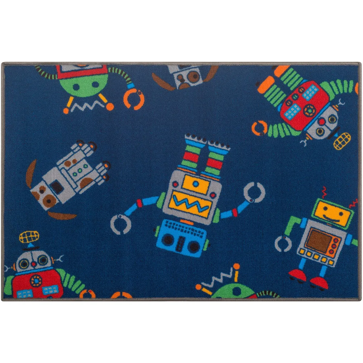 JUST HOME COLLECTION - Alfombra Interactiva Niño 80x120 cm Polipropileno Azul