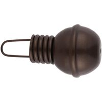 Terminal Para Tubo De Cortina 19 Mm Óxido