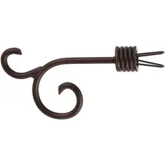 FERRATO - Terminal para tubo de cortina 19 mm óxido