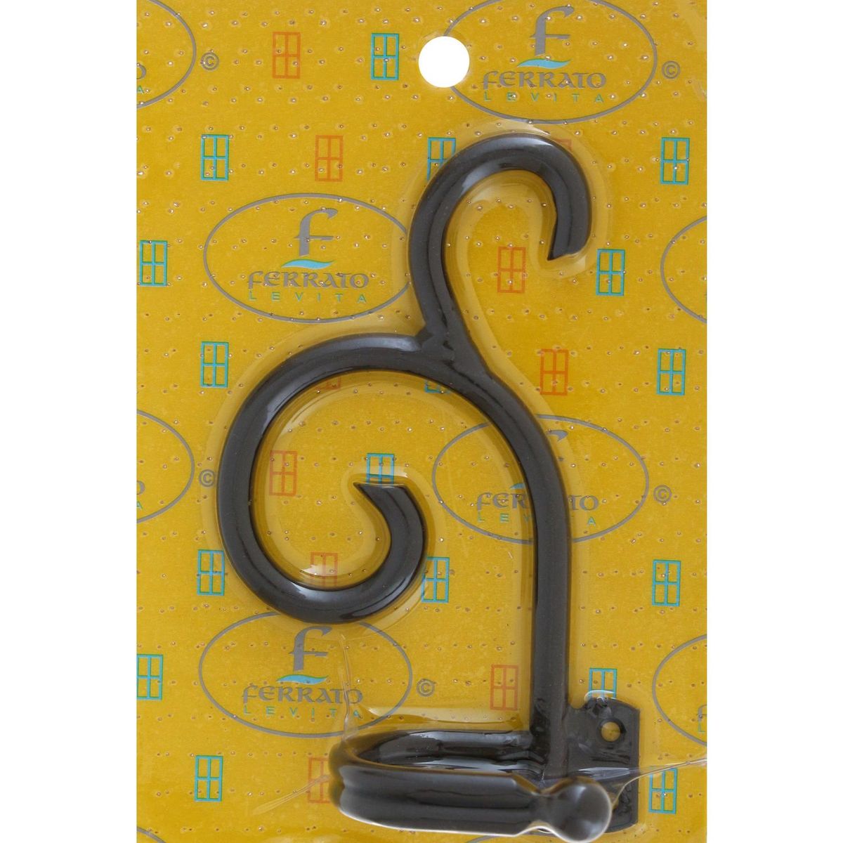 FERRATO - Toma cordón para cortina 19 mm óxido