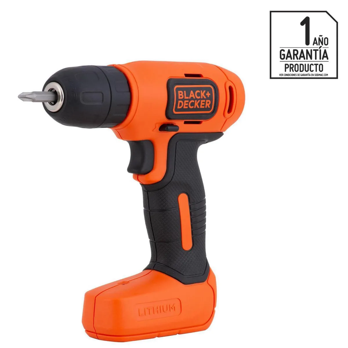 BLACK+DECKER - Taladro Inalámbrico Rotación 10 mm 8V/1 Batería