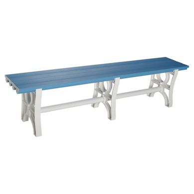 Banca plstica 43x180x36 cm PVC azul