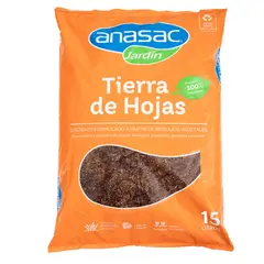 ANASAC - Tierra de Hoja para Jardín 15 litros saco