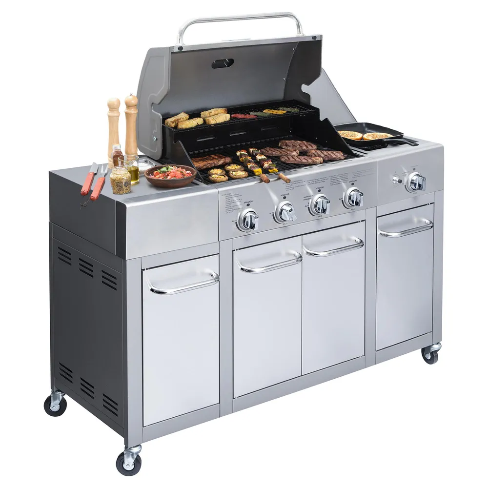 Bbq Grill Buffalo 4 Quemadores Acero Inoxidable, foto 9