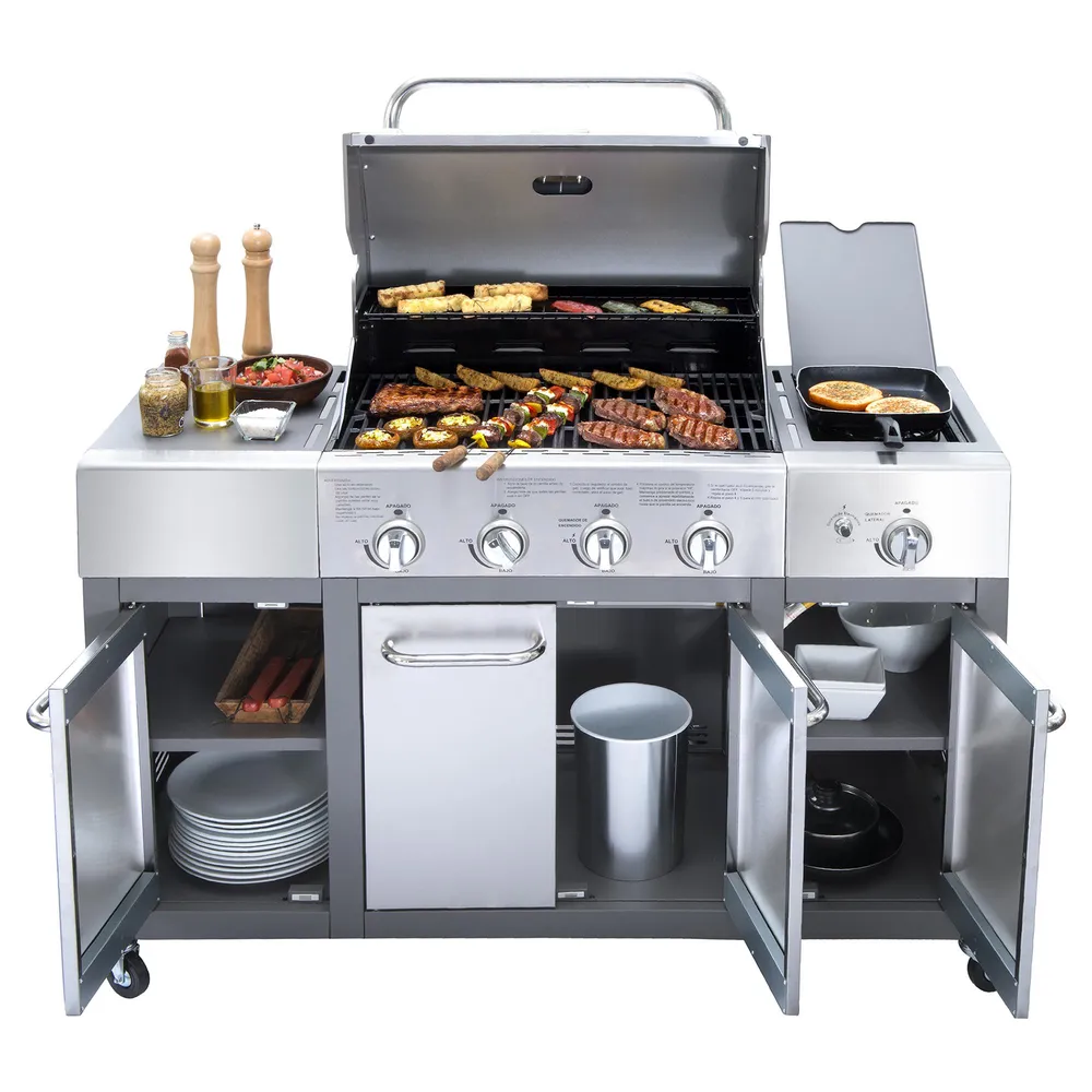 Bbq Grill Buffalo 4 Quemadores Acero Inoxidable, foto 5