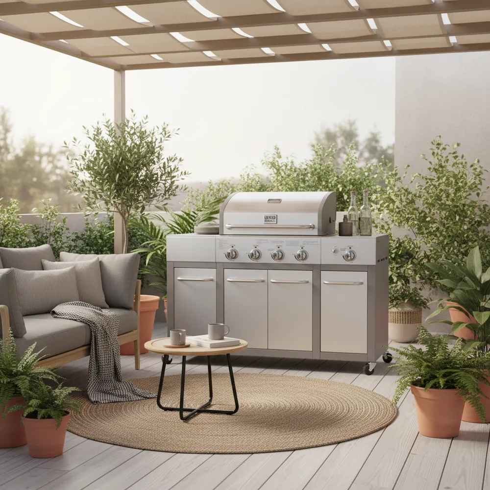 Bbq Grill Buffalo 4 Quemadores Acero Inoxidable, foto 4