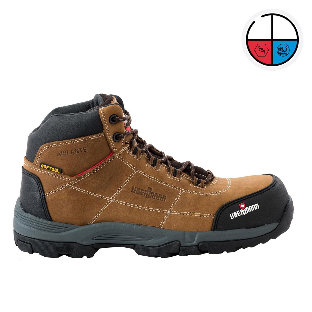 UBERMANN - Zapato de Trabajo Unisex New Colorado