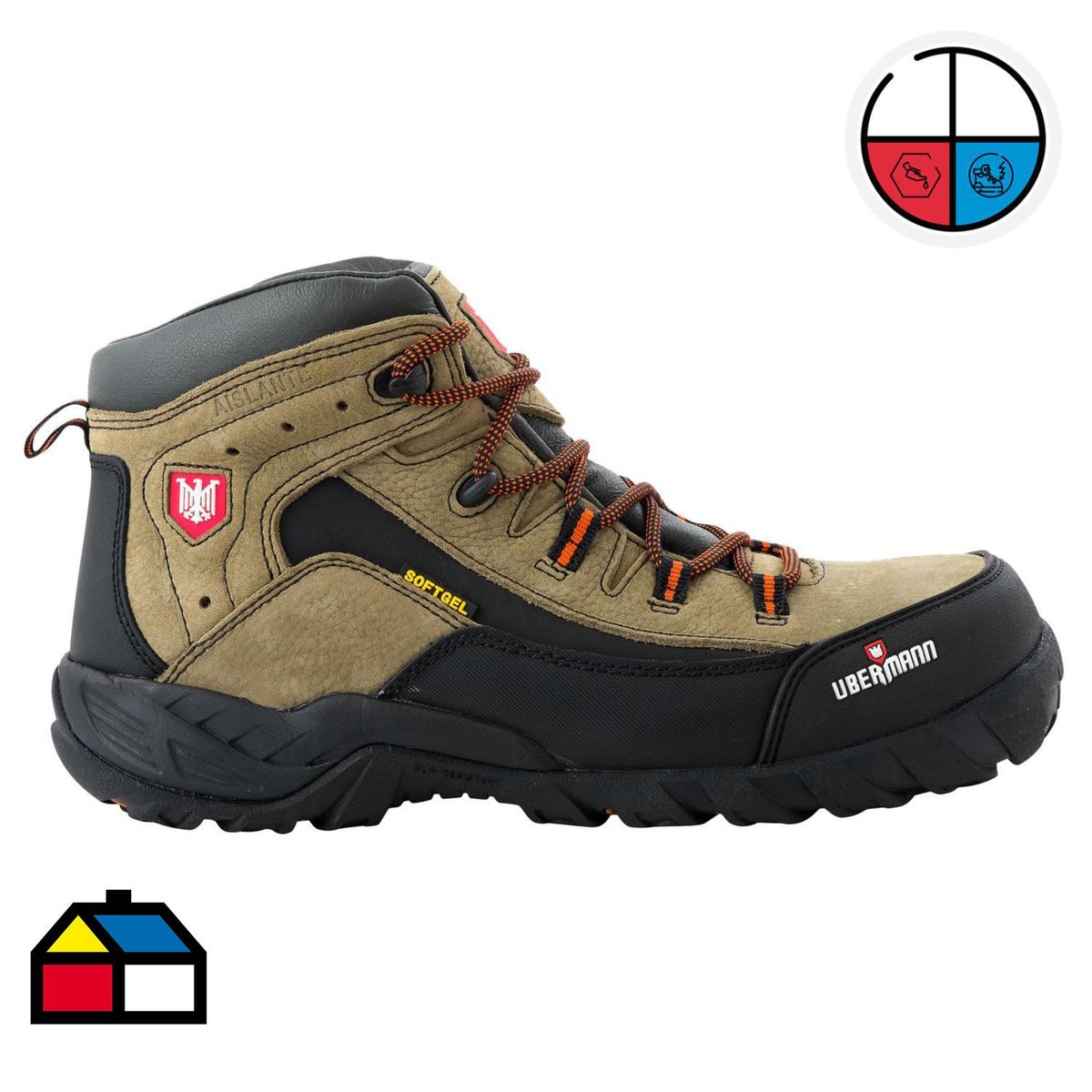 UBERMANN - Zapato Seguridad Hombre Talla 42 Cincinnati