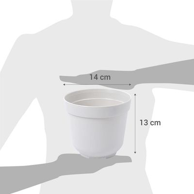 Imagen 2 del producto Macetero de plástico 14 cm