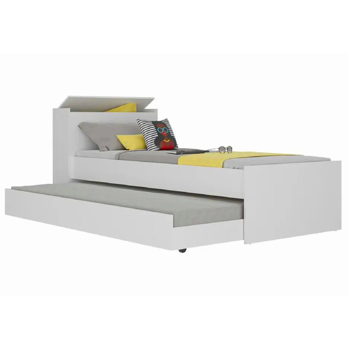 KIDSCOOL - Cama nido 88x80x215 cm blanco