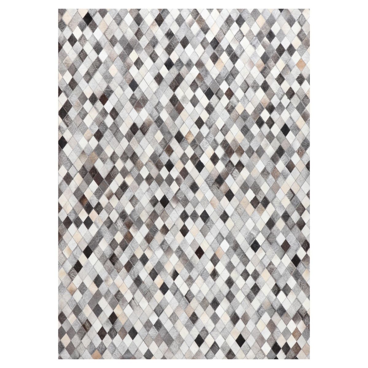 DIB - Alfombra Cuero Vaca 160x230 cm Cuero Multicolor