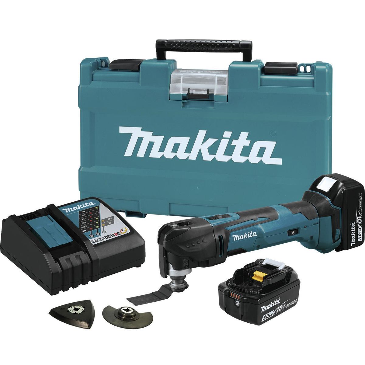 MAKITA - Multiherramienta inalámbrica 18V + 2 baterías