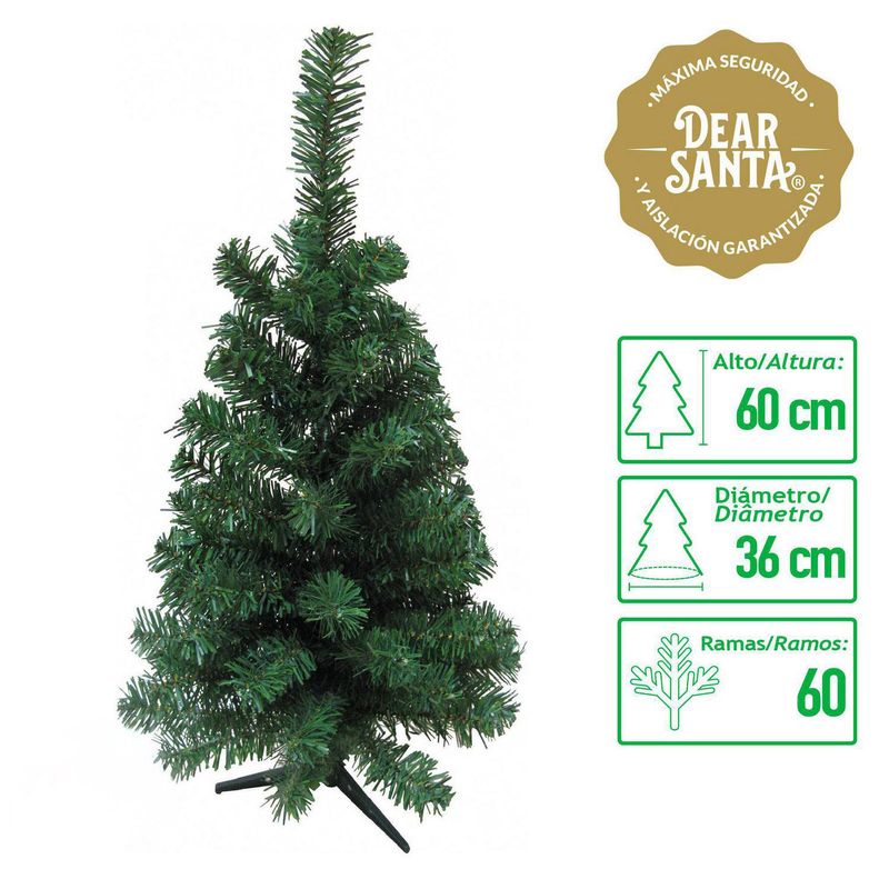 DEAR SANTA - Árbol de Navidad Sobre mesa 32x60 cm Verde