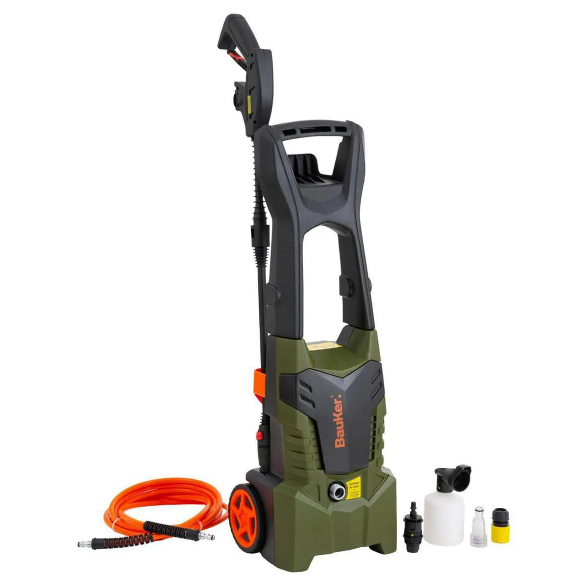 BAUKER - Hidrolavadora Eléctrica 1600 W 117 Bar Smart plus