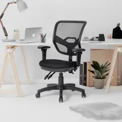 JUST HOME COLLECTION - Silla Escritorio Dwight Negro