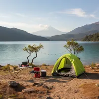 Carpa Camping Fresno 2 Personas Verde/Gris