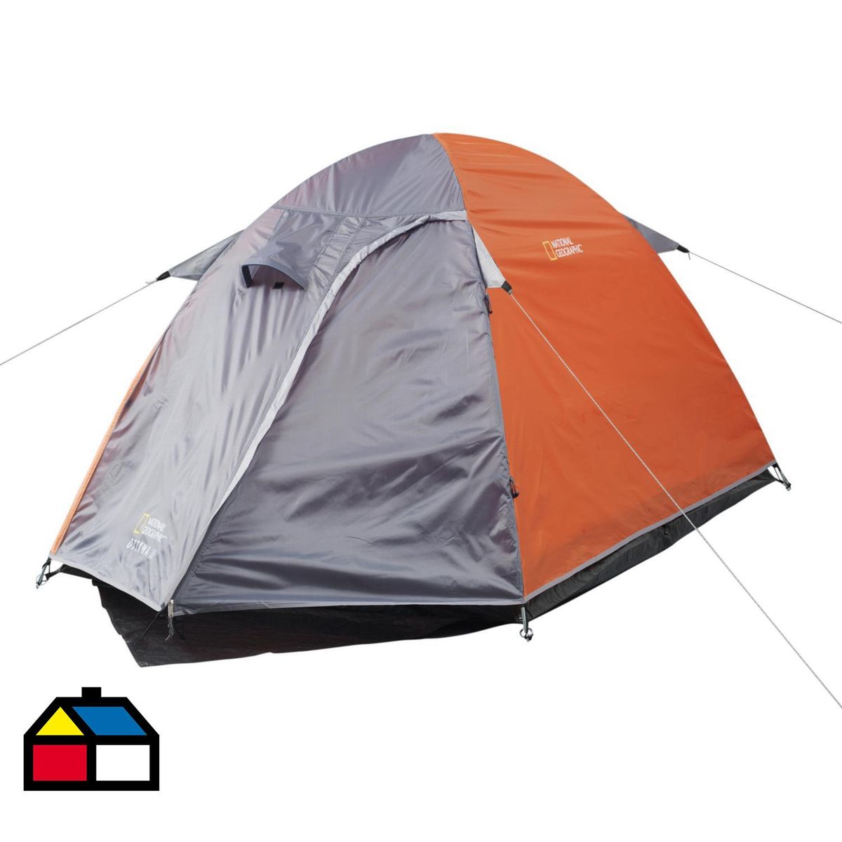 NATIONAL GEOGRAPHIC - Carpa Camping Ottawa 2 Personas Naranja/Gris