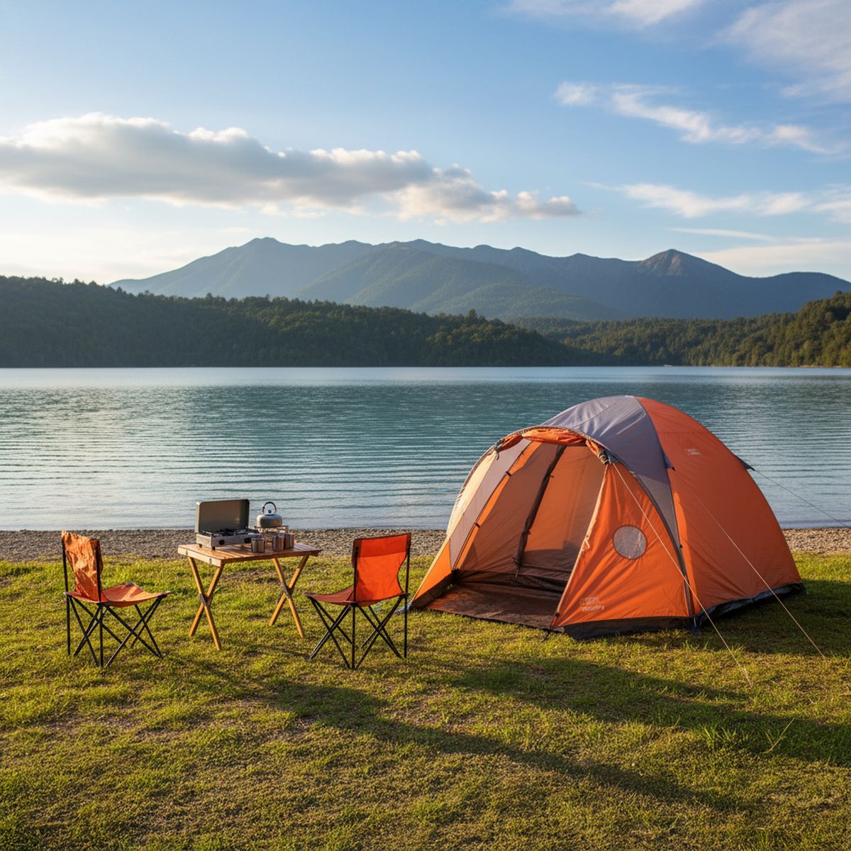 NATIONAL GEOGRAPHIC - Carpa Camping Rock Port 4 Personas Naranja