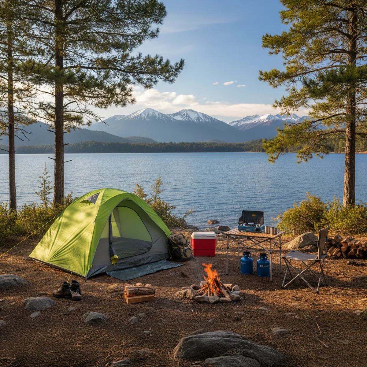 NATIONAL GEOGRAPHIC - Carpa Camping Fresno 6 Personas Verde/Gris