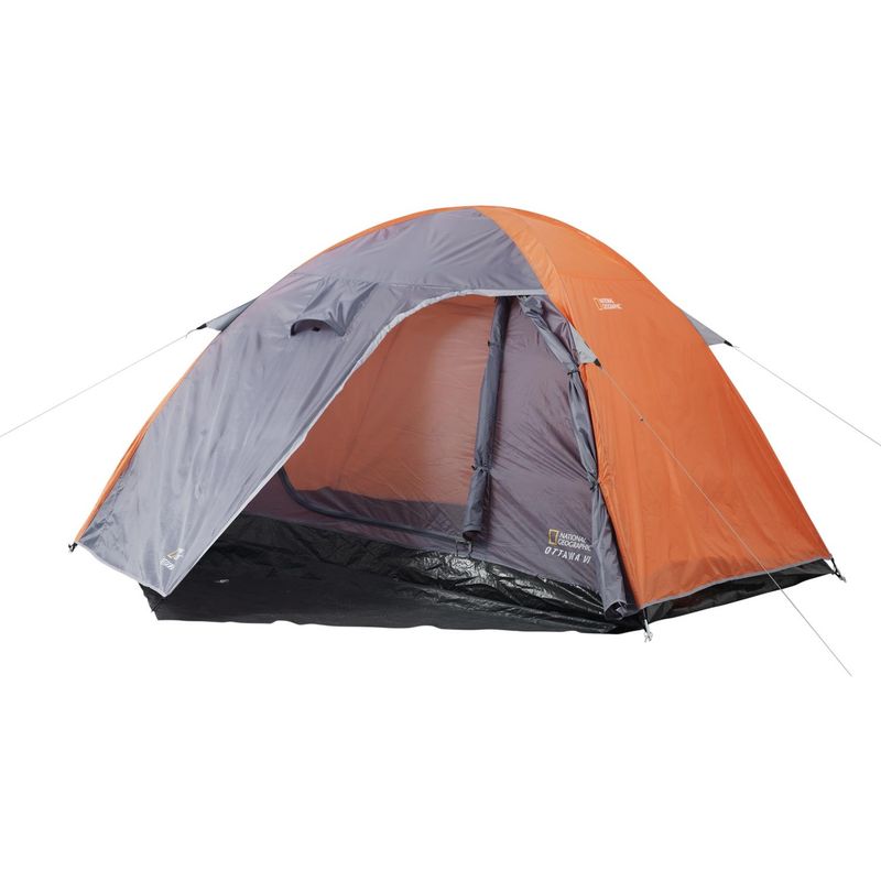 NATIONAL GEOGRAPHIC - Carpa Camping CNG623 6 Personas Naranjo/gris
