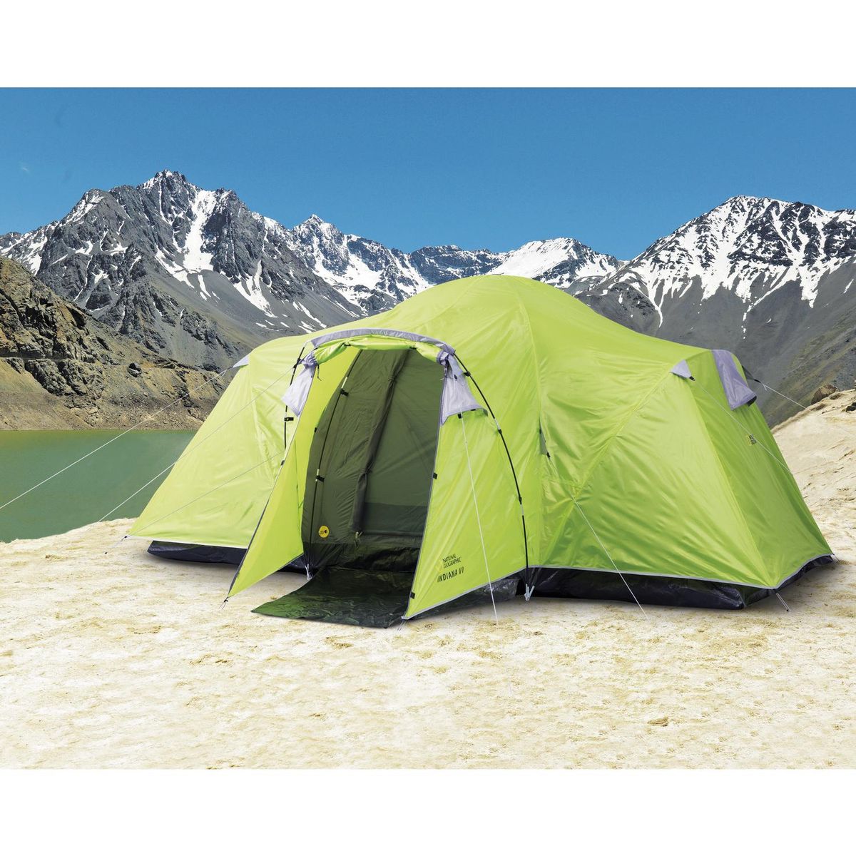NATIONAL GEOGRAPHIC - Carpa Camping Indiana 6 Personas Verde