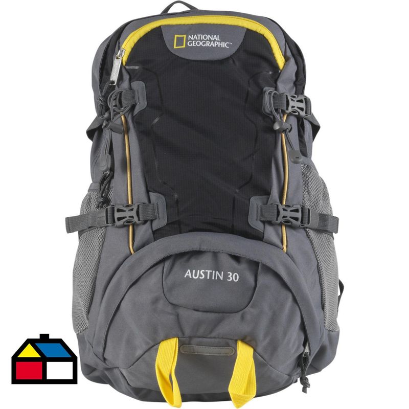 NATIONAL GEOGRAPHIC - Mochila de Camping Austin 30 Litros Gris