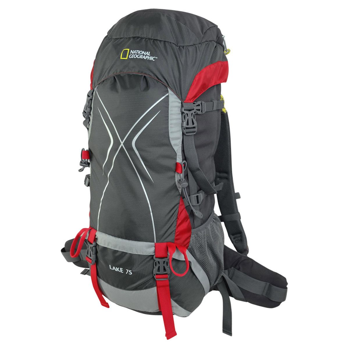 NATIONAL GEOGRAPHIC - Mochila de Camping Lake 75 Litros Gris