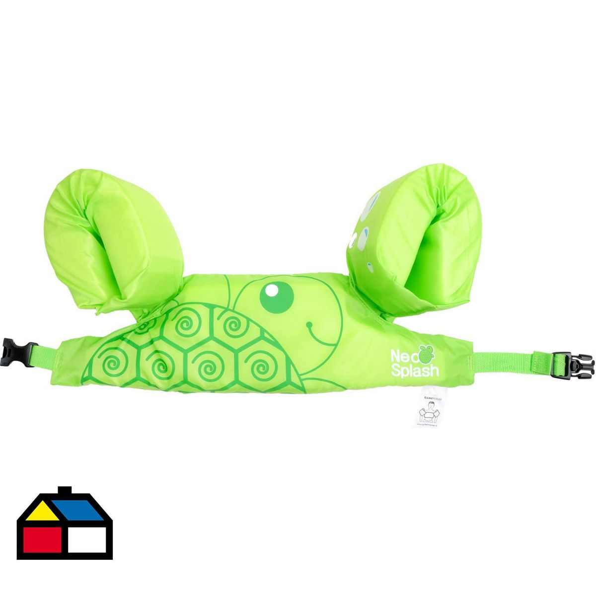 GAME POWER - Flotador Infantil Verde 51x13x56 cm