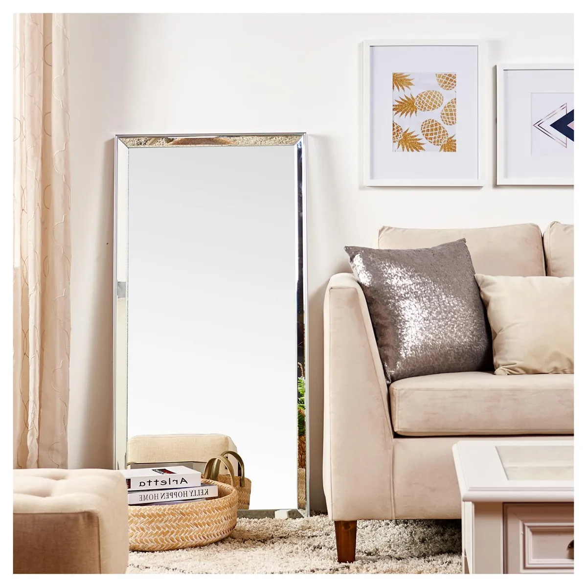 JUST HOME COLLECTION - Espejo Decorativo Doble Bisel 60x120 cm.