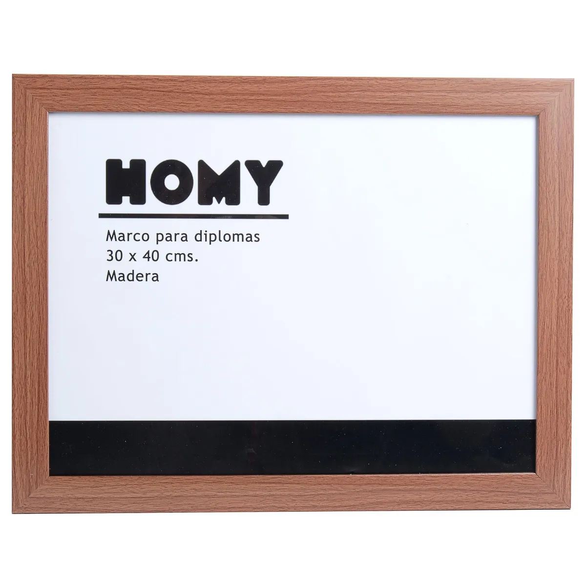JUST HOME COLLECTION - Marco para Diploma 40x30 cm Café Madera