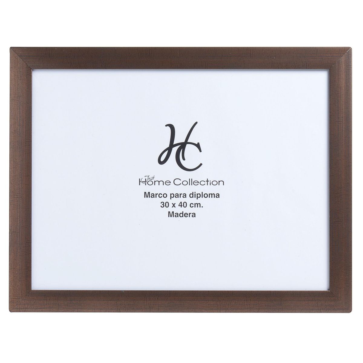 JUST HOME COLLECTION - Marco para Diploma 40x30 cm Café Madera