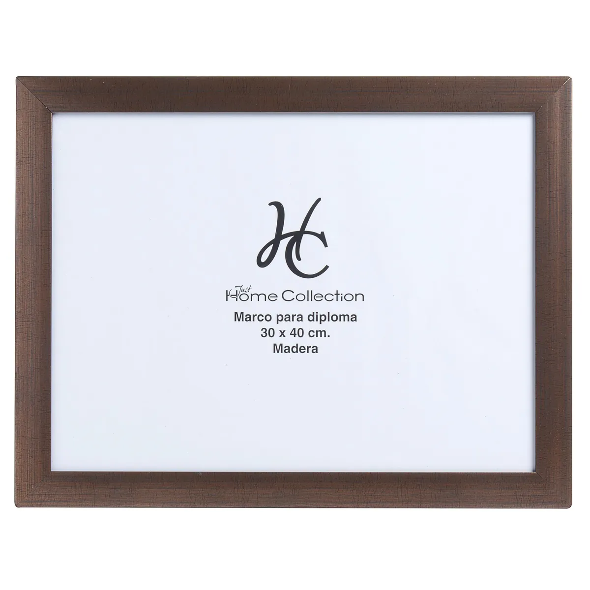 JUST HOME COLLECTION - Marco para Diploma 40x30 cm Café Madera