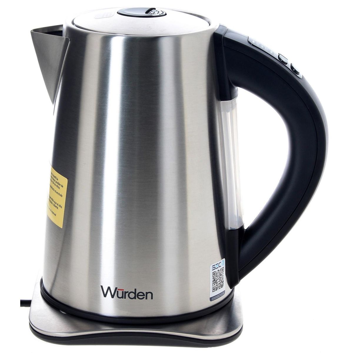 WURDEN - Hervidor eléctrico 1,7 litros silver