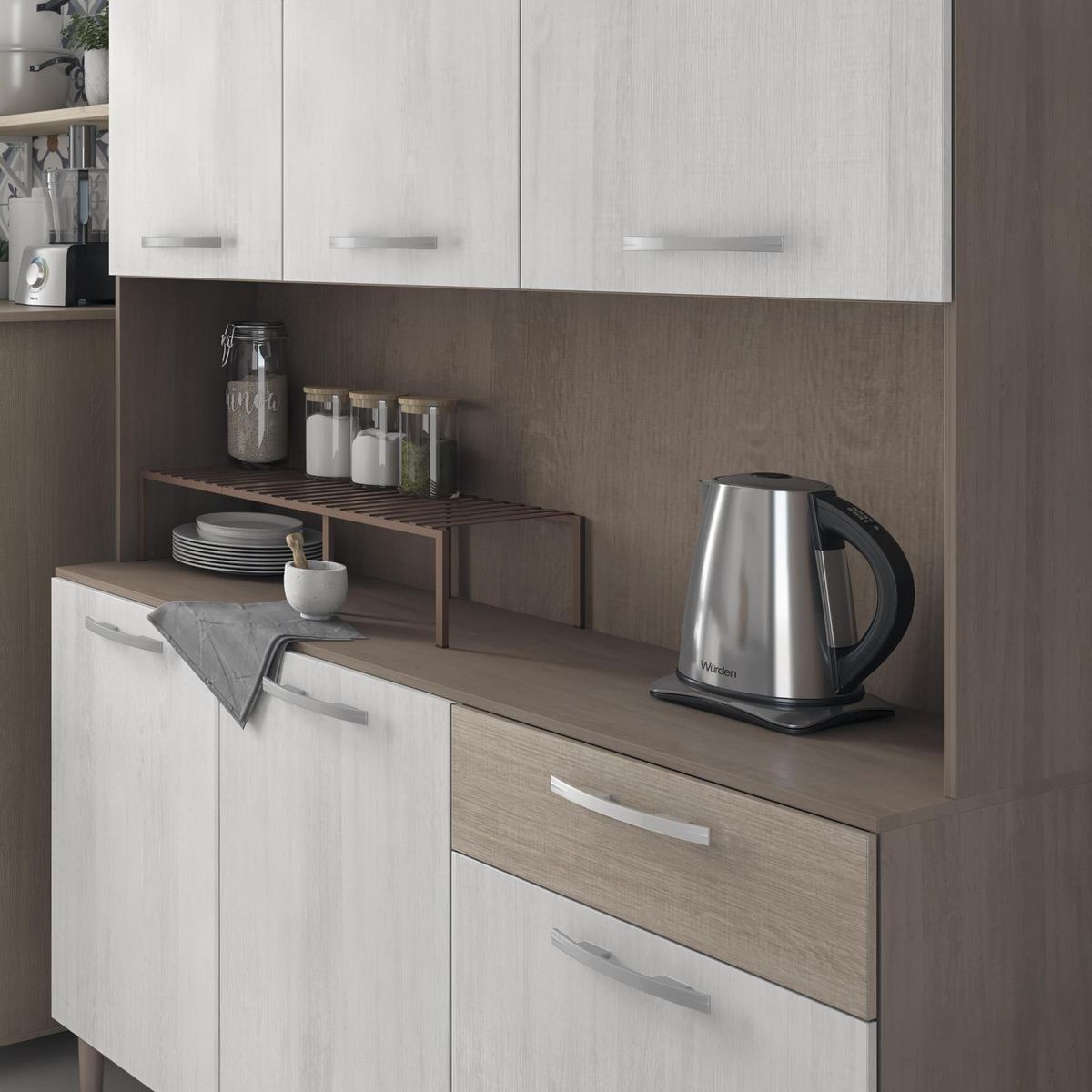 WURDEN - Hervidor eléctrico 1,7 litros silver