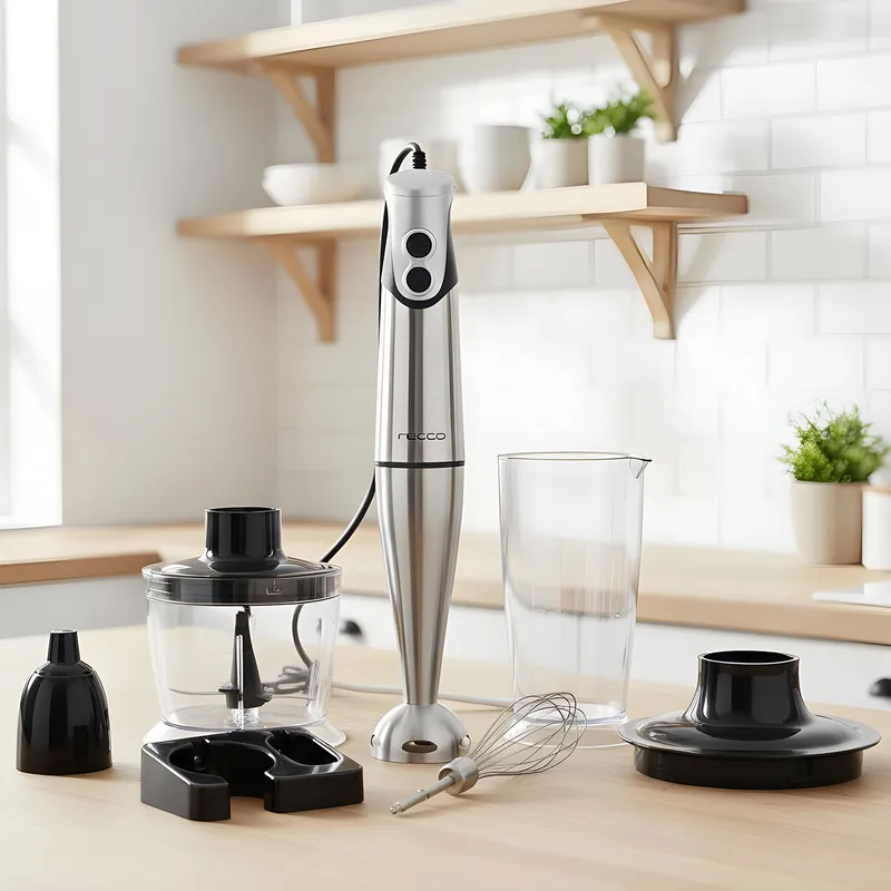 RECCO - Batidora de inmersión 0,7 litros silver